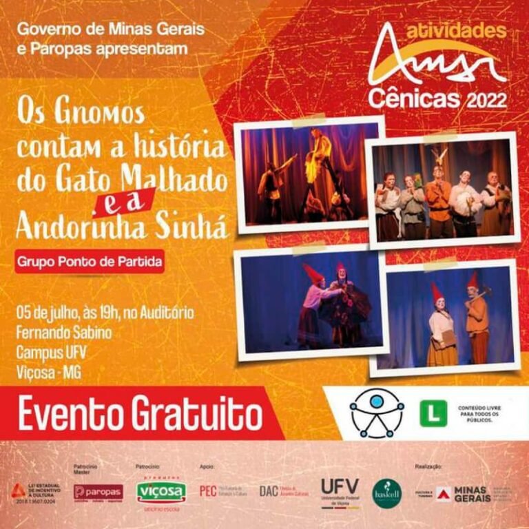 Teatro "Os Gnomos contam a história do Gato Malhado e a Andorinha Sinhá"