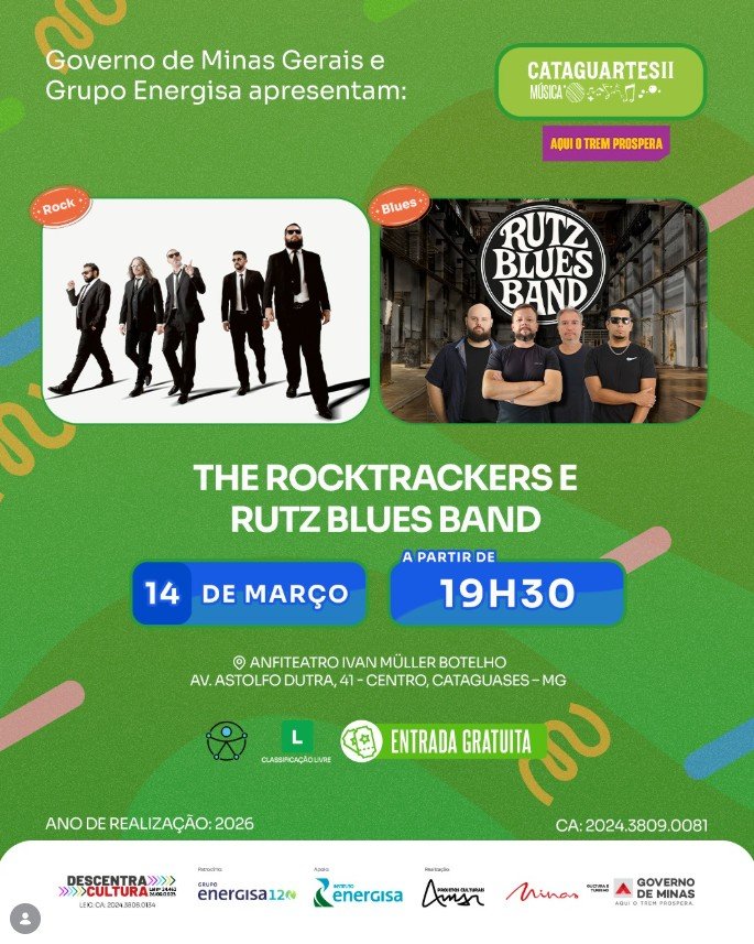 Cataguartes — Rutz Blues Band e The RockTrackers