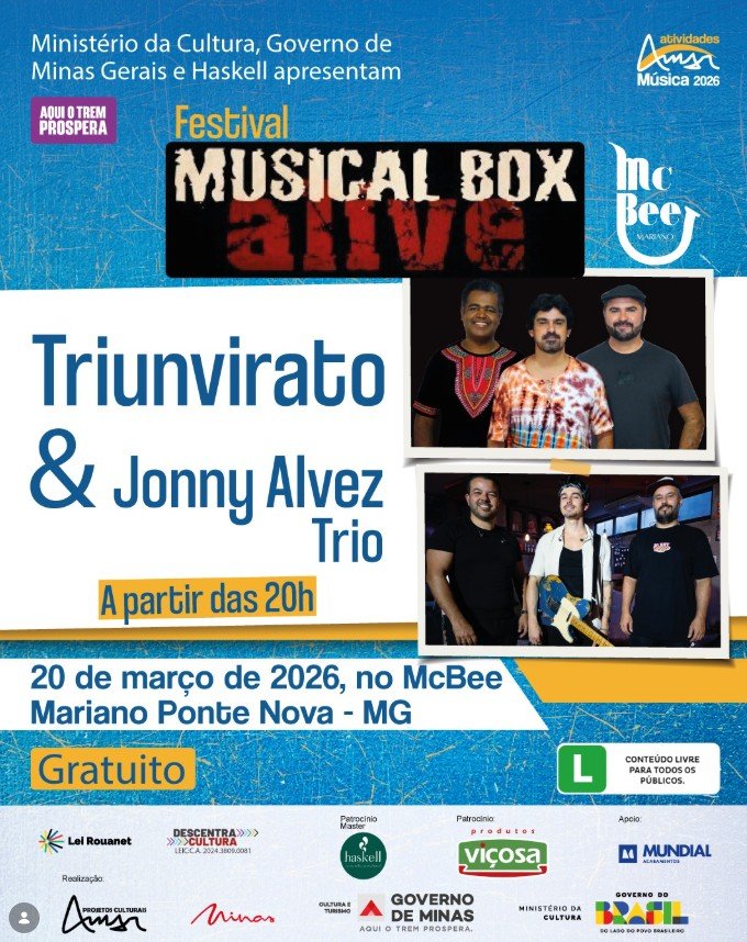 Musical Box — Triunvirato e Jonny Alvez Trio